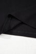 Black Floral Sheer Mesh Short Sleeve Mock Neck Blouse